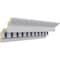 Ekena Millwork 7 3/4"H x 8 3/4"P x 11 3/4"F x 94 1/2"L, (5" Repeat), Dentil Crown Moulding MLD07X08X11DE - alternate 3